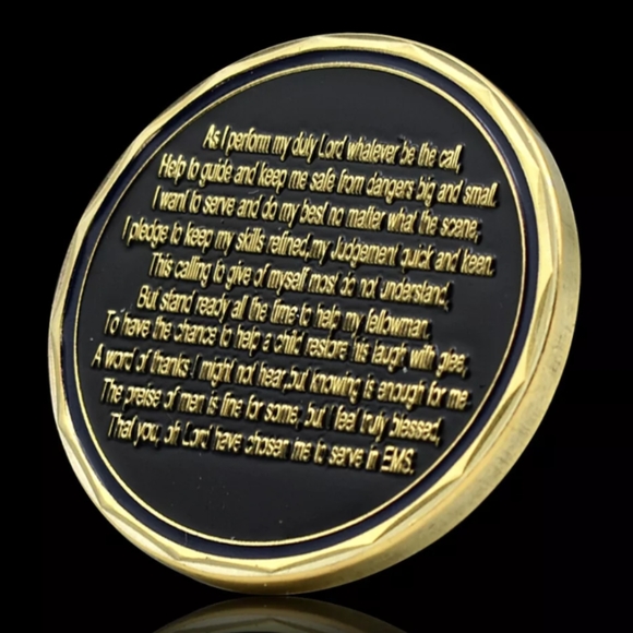 EMS Commemorative Coin First Emergency Medical Service Responders Collectible - Picture 5 of 6